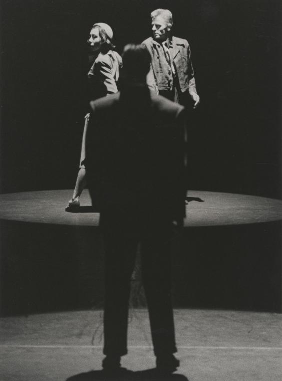 Rob Besserer, Olivia Maridjan-Koop, and Mikhail Baryshnikov in "Wonderland," 1989