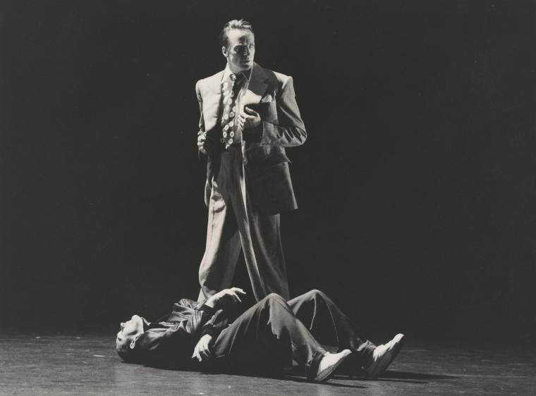 Rob Besserer and Mark Morris in "Wonderland," 1989