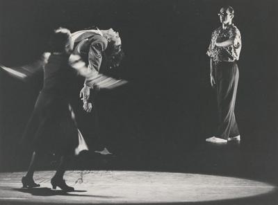 Olivia Maridjan-Koop, Rob Besserer, Mikhail Baryshnikov, and Mark Morris in "Wonderland," 1989