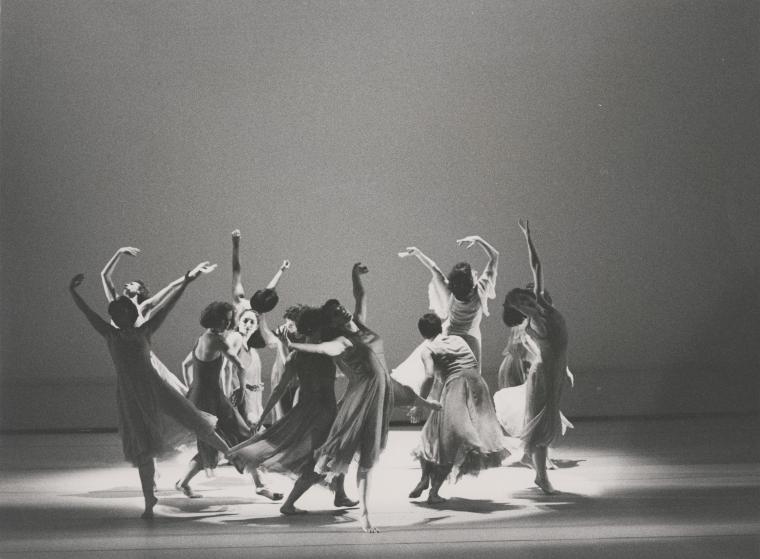 Monnaie Dance Group/Mark Morris in the premiere performance run of "L'Allegro, il Penseroso ed il Moderato," 1988