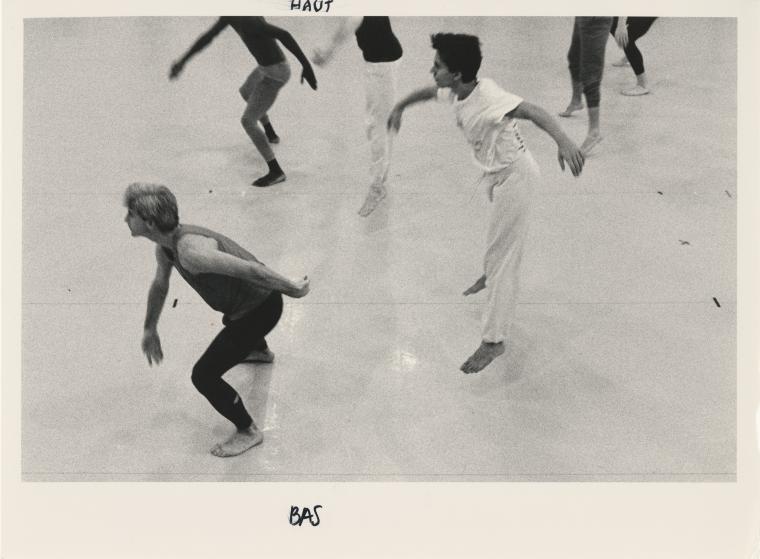 Donald Mouton and Keith Sabado rehearsing "L'Allegro, il Penseroso ed il Moderato" at Rue Bara Studios, 1988