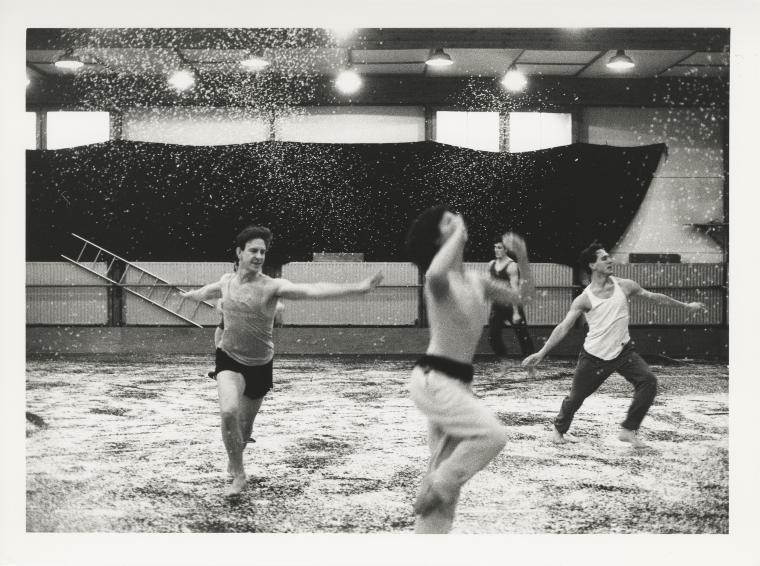 Monnaie Dance Group/Mark Morris rehearsing "The Hard Nut" at Rue Bara Studios, 1990