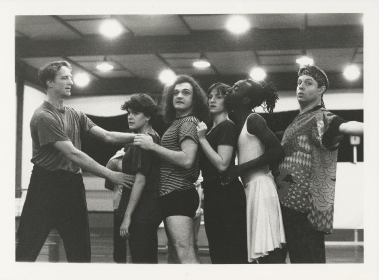 Monnaie Dance Group/Mark Morris rehearsing "The Hard Nut" at Rue Bara Studios, 1990