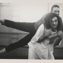 Mark Morris and Holly Williams irehearsing "Going Away Party" at Rue Bara Studios, circa 1990
