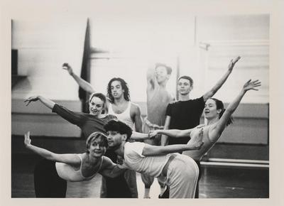 Monnaie Dance Group/Mark Morris rehearsing "Going Away Party" at Rue Bara Studios, circa 1990