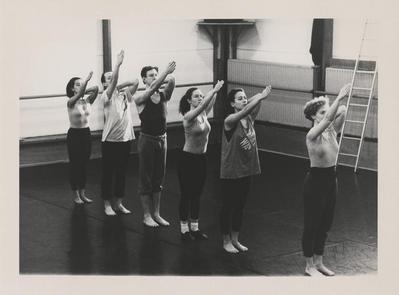 Monnaie Dance Group/Mark Morris rehearsing at Rue Bara Studios, circa 1990