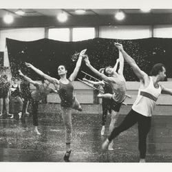 Ruth Davidson, Dan Joyce, and Nathaniel Lee rehearsing "The Hard Nut" at Rue Bara Studios, 1990