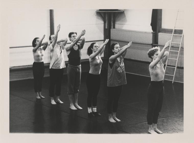 Monnaie Dance Group/Mark Morris rehearsing at Rue Bara Studios, circa 1990