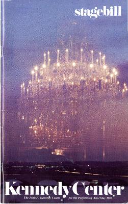 Program for John F. Kennedy Center for the Performing Arts - May 14-16, 1987