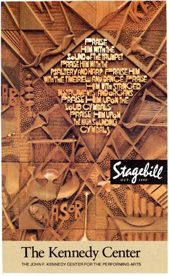 Program for Monnaie Dance Group/Mark Morris, John F. Kennedy Center for the Performing Arts - October 23-28, 1990