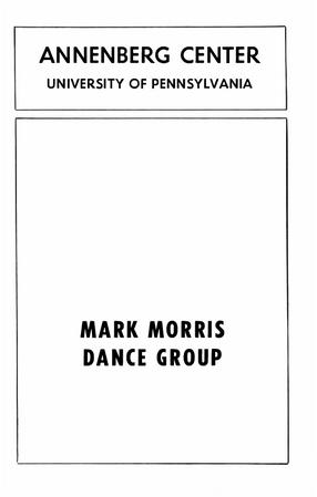 Program for the Annenberg Center at the University of Pennsylvania - February 8, 1993