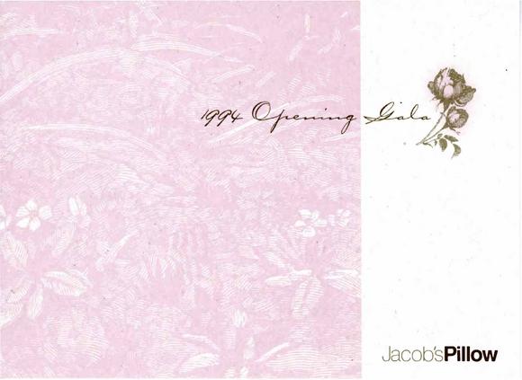 Invitation for Jacob's Pillow Dance Festival Season Opening Gala  - June 25, 1994