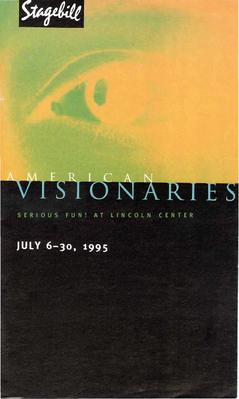 Program for "L'Allegro, il Penseroso ed il Moderato," Lincoln Center for the Performing Arts - July 12-15, 1995