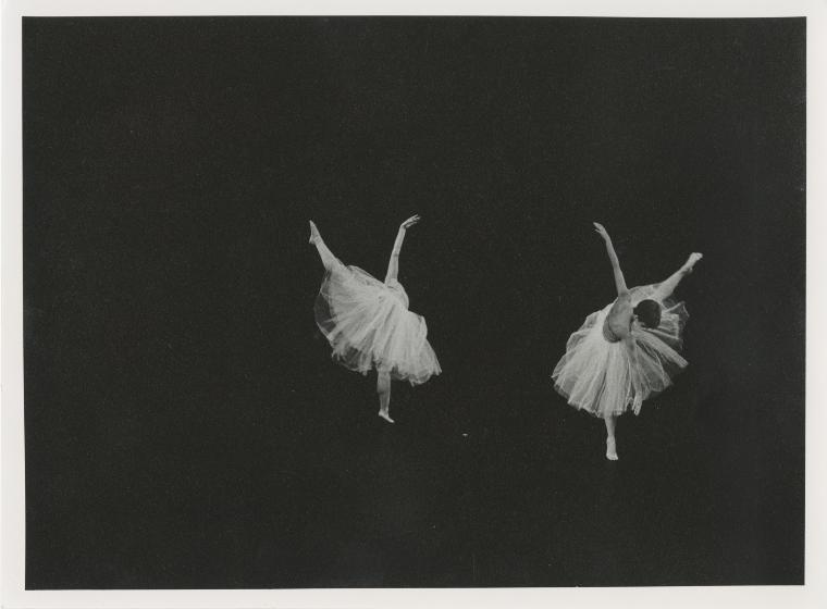 Tina Fehlandt and Penny Hutchinson in "Minuet and Allegro in G," 1985