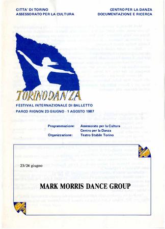 Program for Torinodanza Festival - June 23-24, 1987