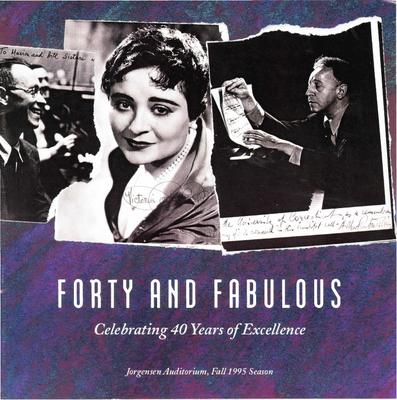 Brochure for Jorgensen Auditorium Fall Season - 1995