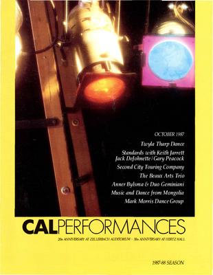 Program for Cal Performances - October 30-31, 1987