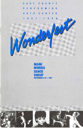 Program for East County Performing Arts Center - November 6-7, 1987