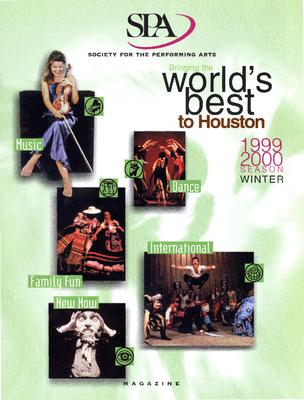Program for "L'Allegro, il Penseroso ed il Moderato," Society for the Performing Arts - January 27-29, 2000