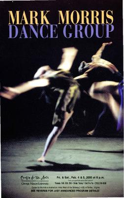 Flyer for George Mason University Center for the Arts (Fairfax, VA) - October 20-21, 2000
