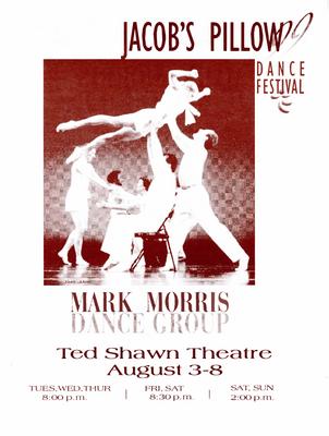 Program for Jacob's Pillow Dance Festival - August 3-8, 1999
