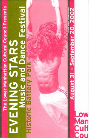 Program for Evening Stars Music and Dance Festival, Lower Manhattan Cultural Center - September 9, 2002