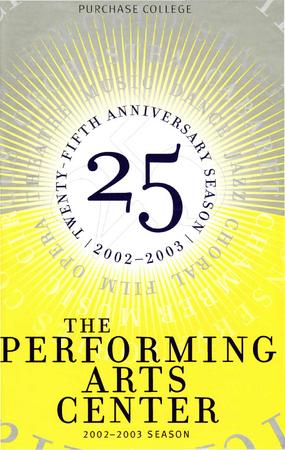 Program for SUNY Purchase - October 19, 2002