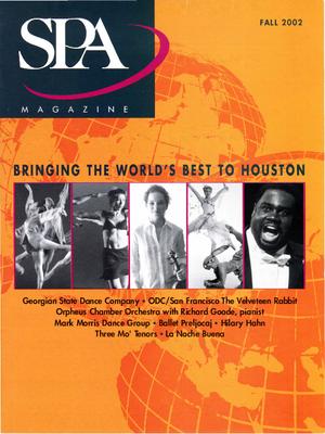 Brochure for Society for the Performing Arts - October 11-12, 2002