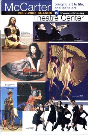 Program for McCarter Theatre Center - April 15, 2003