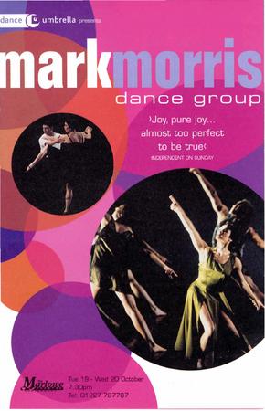 Program for Dance Umbrella UK Tour - October 1999
