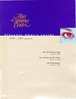 Program for University of Alabama, Birmingham - January 6, 2002