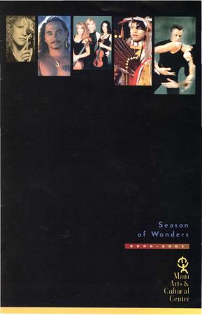 Program for Maui Arts & Cultural Center - November 16, 2000