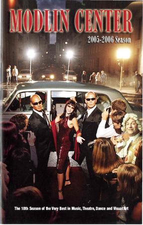 Program for Modlin Center for the Arts - January 31-February 1, 2006