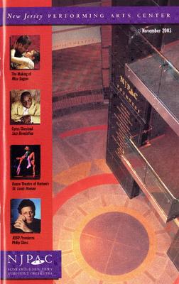 Program for New Jersey Performing Arts Center - November 7-9, 2003