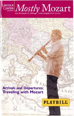 Program for "L'Allegro, il Penseroso ed il Moderato," Lincoln Center Mostly Mozart Festival - August 18-20, 2005