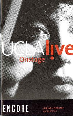 Program for UCLA Center for the Performing Arts - February 27-28, 2004