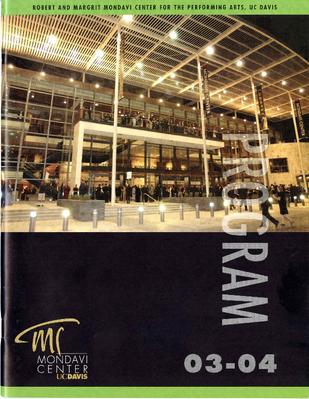 Program for University of California Davis - September 16, 2003