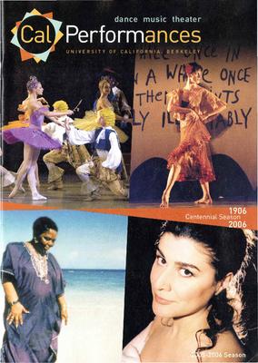 Brochure for Cal Performances 2005-2006 Season