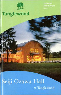 Program for Tanglewood Music Center - June 26-27, 2005