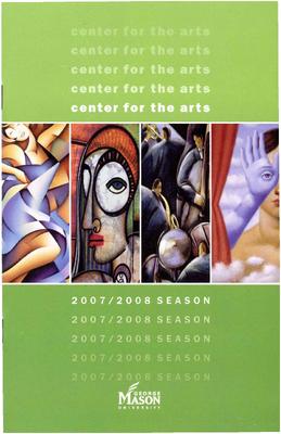 Program for "Dido and Aeneas," Center for the Arts, George Mason University - February 15-16, 2008