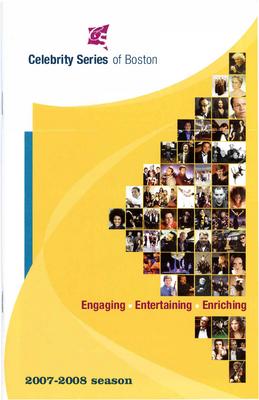 Program for"Dido and Aeneas," Celebrity Series of Boston - May 28-June 1, 2008