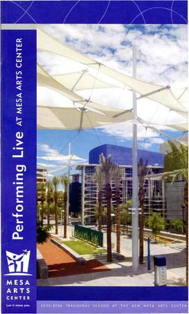 Program for Mesa Arts Center - April 21, 2006
