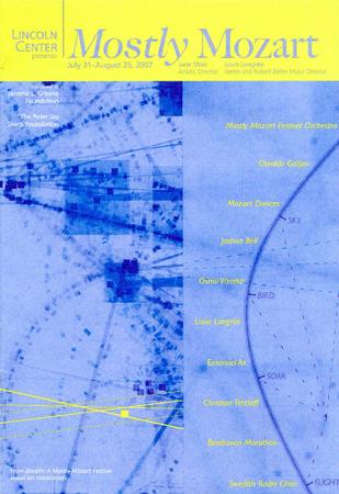 Brochure for Lincoln Center Mostly Mozart Festival - 2007