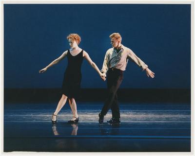 Emily Coates and Mikhail Baryshnikov in "The Argument," performed by White Oak Dance Project, 2000