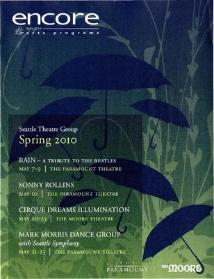 Program for Seattle Theatre Group - May 21-23, 2010