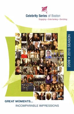 Program for "Mozart Dances," Celebrity Series of Boston - January 29-31, 2010