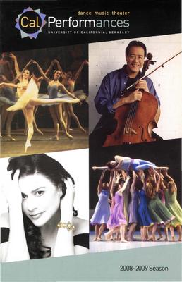 Program for "L'Allegro, il Penseroso ed il Moderato," Cal Performances - May 29-31, 2009