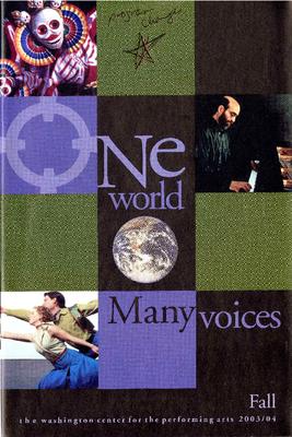 Program for Washington Center for the Performing Arts - September 20, 2003