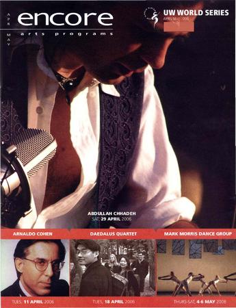 Program for UW World Series - May 4-6, 2006