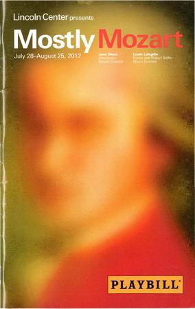 Program for "Dido and Aeneas," Lincoln Center Mostly Mozart Festival - August 22-25, 2012